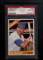 1966 Topps #246 Ed Bailey PSA 8 NM-MT CHICAGO CUBS